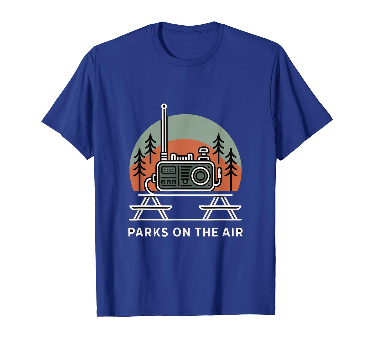 Parks On The Air Portable Ham Radio Operator Camping T-Shirt