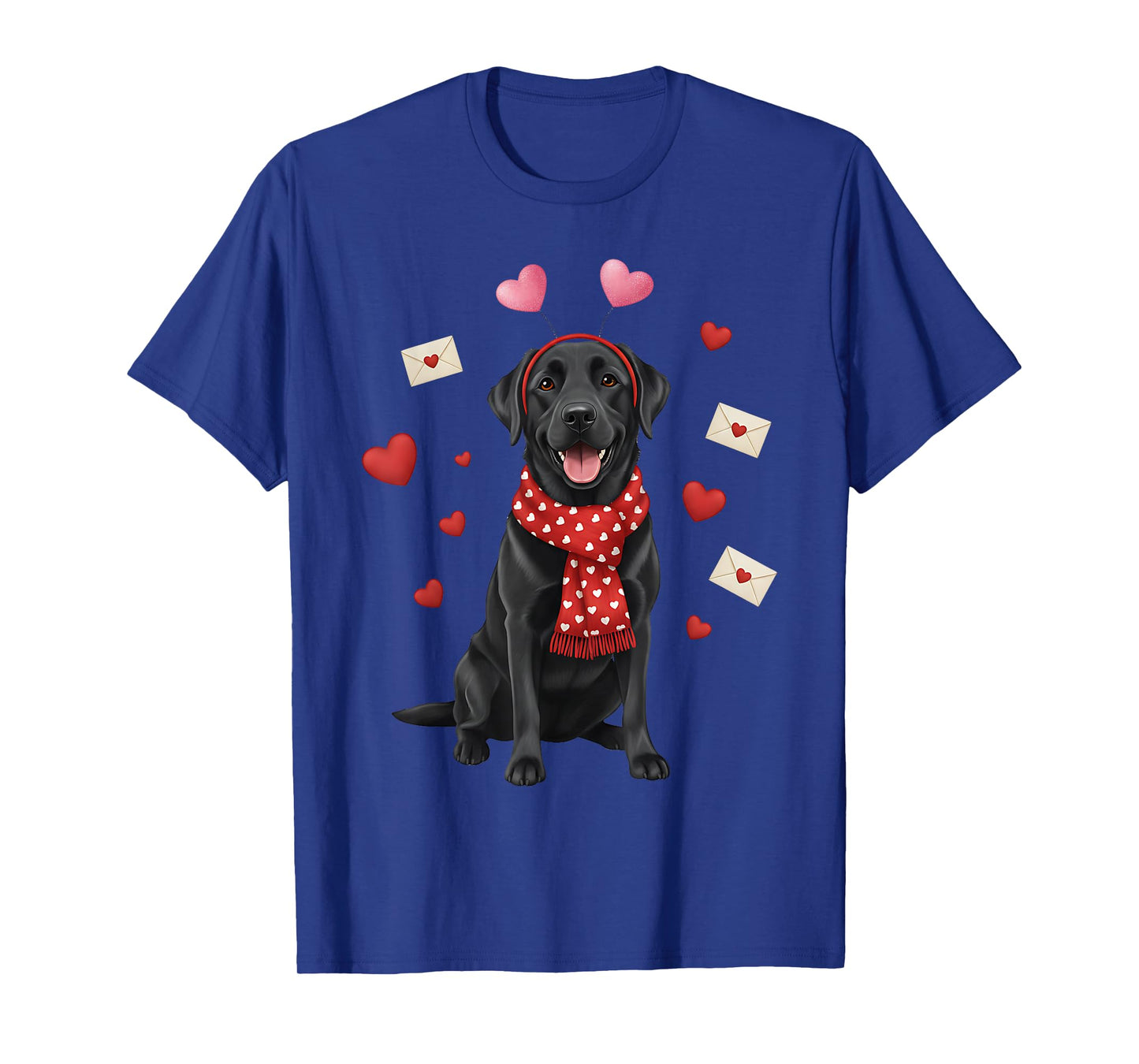 Cute Labrador Valentine’s Day Dog Mom - Funny Black Labrador T-Shirt