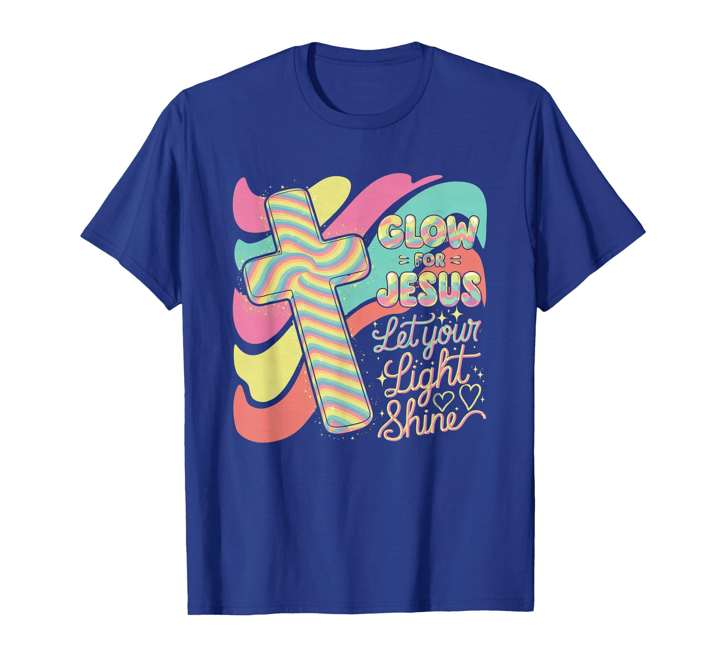 Glow for Jesus Tshirt Christian Faith Lion God Christianity T-Shirt