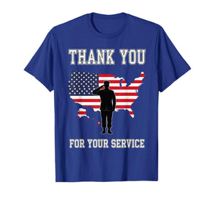 Thank You Veterans Shirt, American Flag Salute T-Shirt