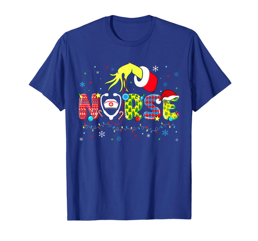 Funny Christmas Nurse Medical Christmas ICU nicu RN ER Nurse T-Shirt