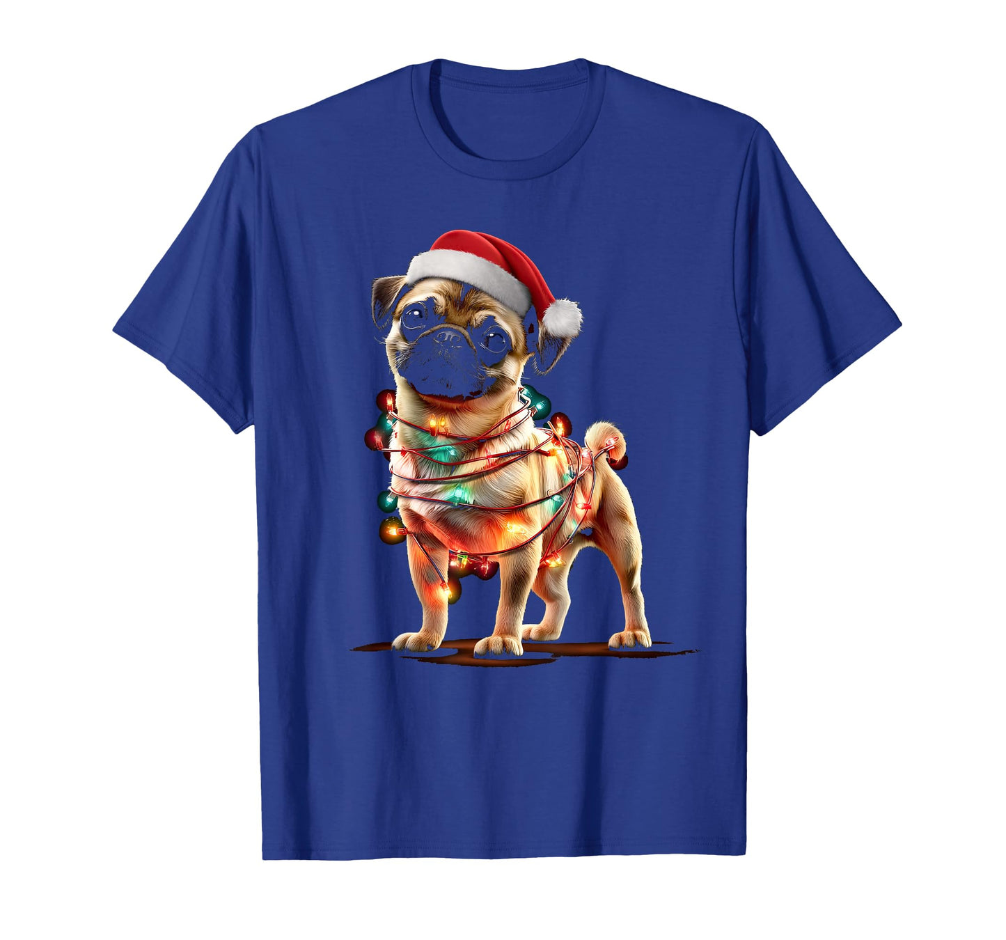 Funny Chug Christmas Graphics Dog Lights Lover T-Shirt