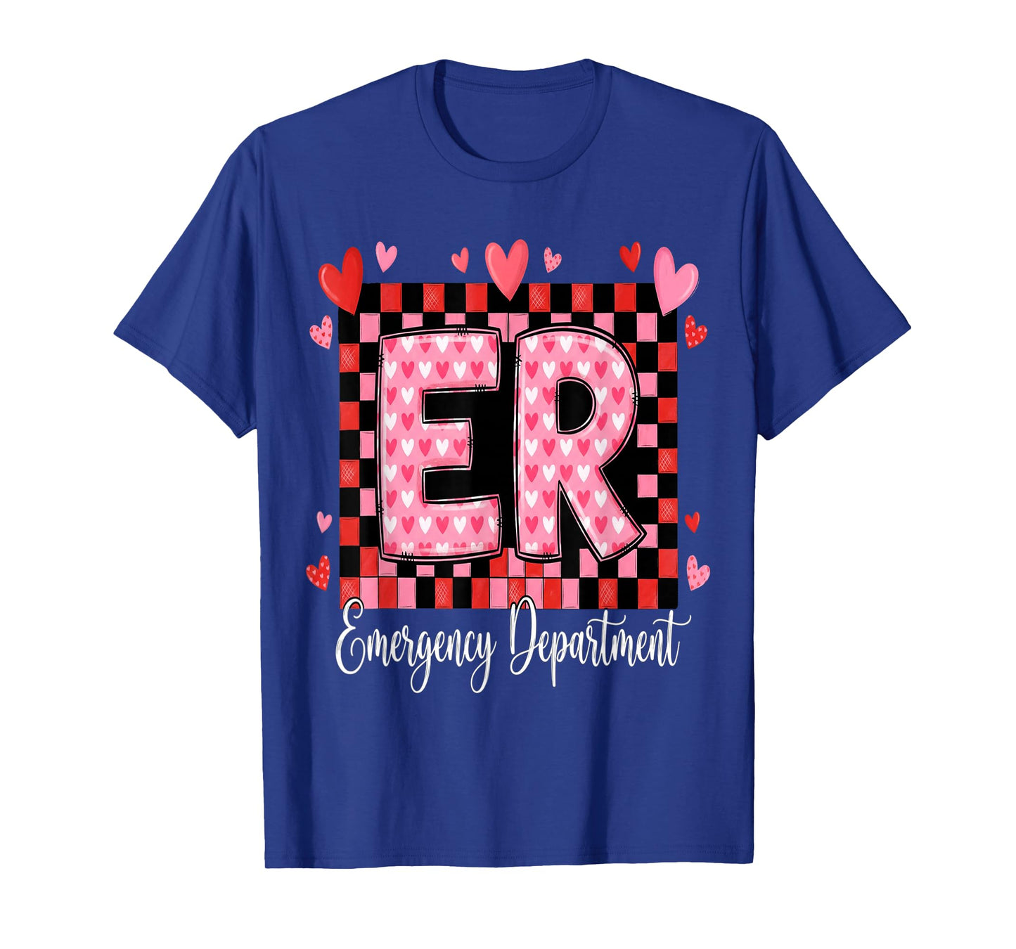 Cute Emergency Department Valentine ER Valentines Nurse T-Shirt