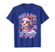 Just Girl Who Loves K-Pop Axolotl Santa Hat Christmas Anime T-Shirt