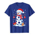 Christmas Soccer Snowman Santa Hat Xmas Pajamas Men Boys T-Shirt