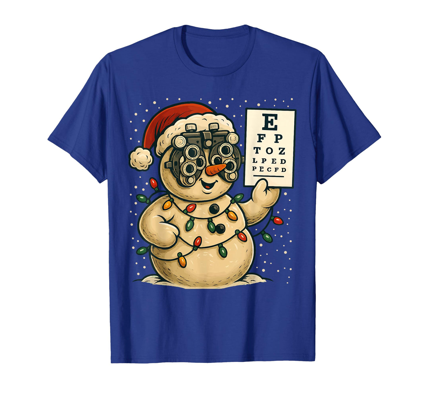 Optometry Christmas Ophthalmologist Funny Optician Christmas T-Shirt