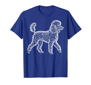 Poodle Line Art T-Shirt