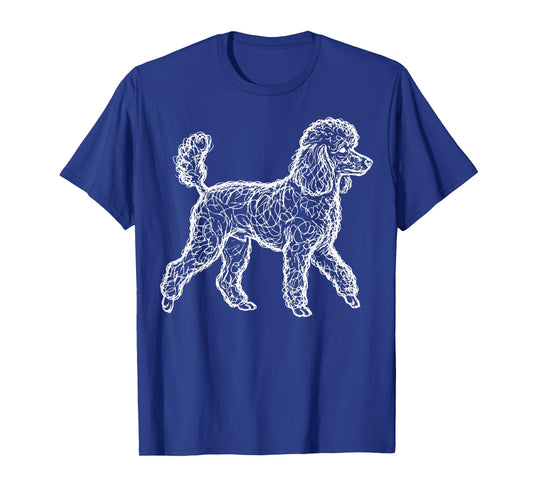 Poodle Line Art T-Shirt