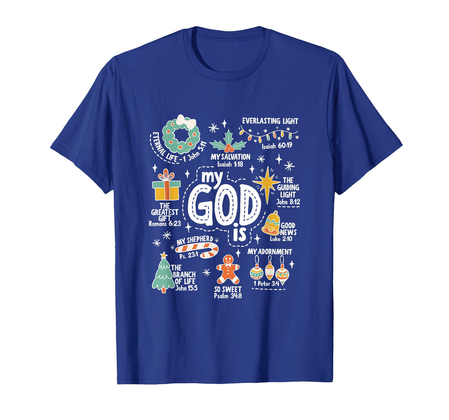 My God is Christmas Jesus is The Reason Faith Christian Xmas T-Shirt