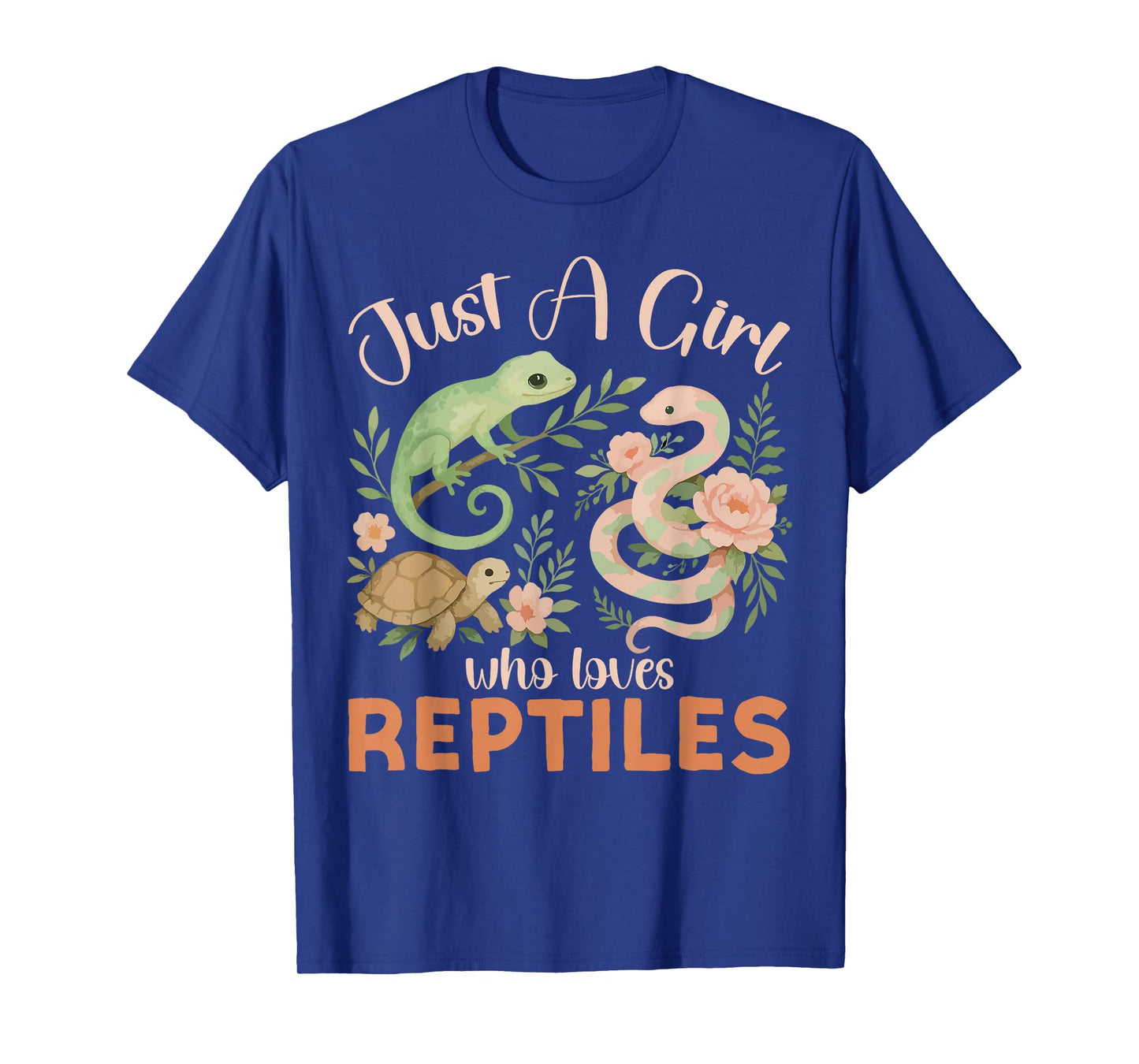 Reptile Lizard Snake Just A Girl Who Loves Reptiles T-Shirt