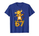 Dabbing Giraffe 67 Funny Six Seven Gen Z Slang Meme Cute T-Shirt