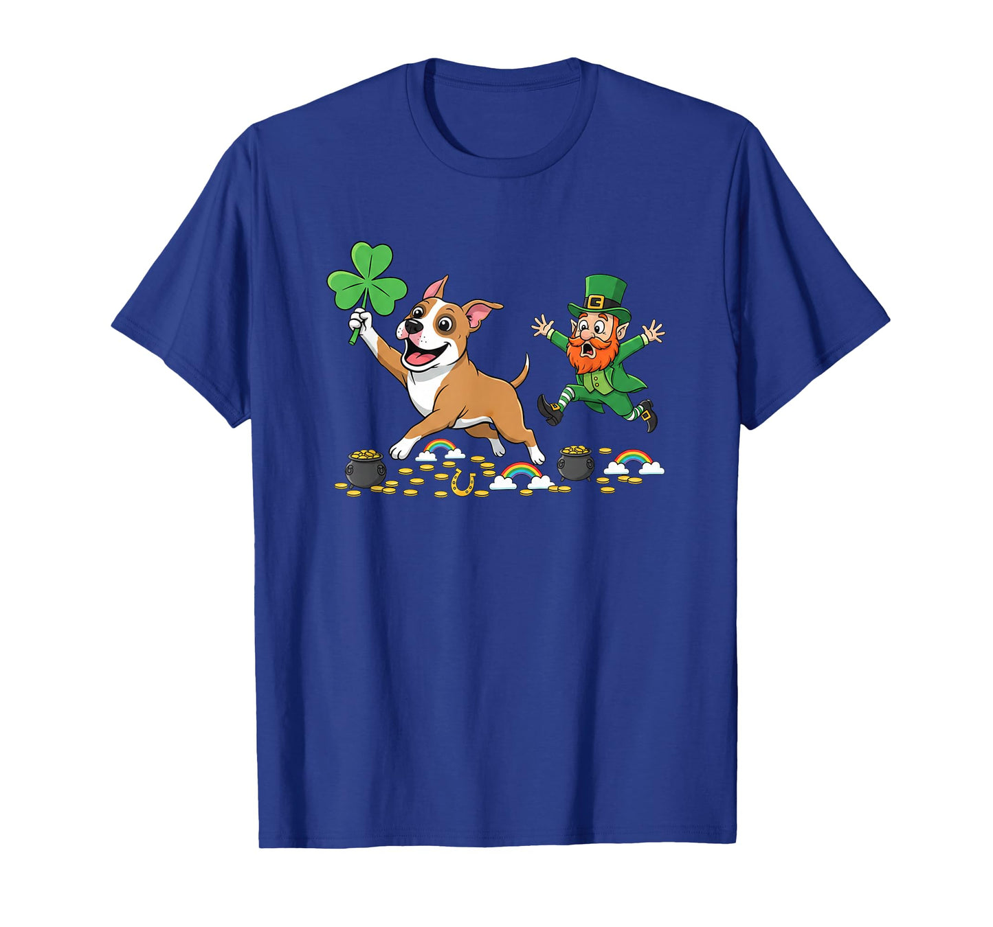Funny American Staffordshire Terrier Clover St Patricks Day T-Shirt