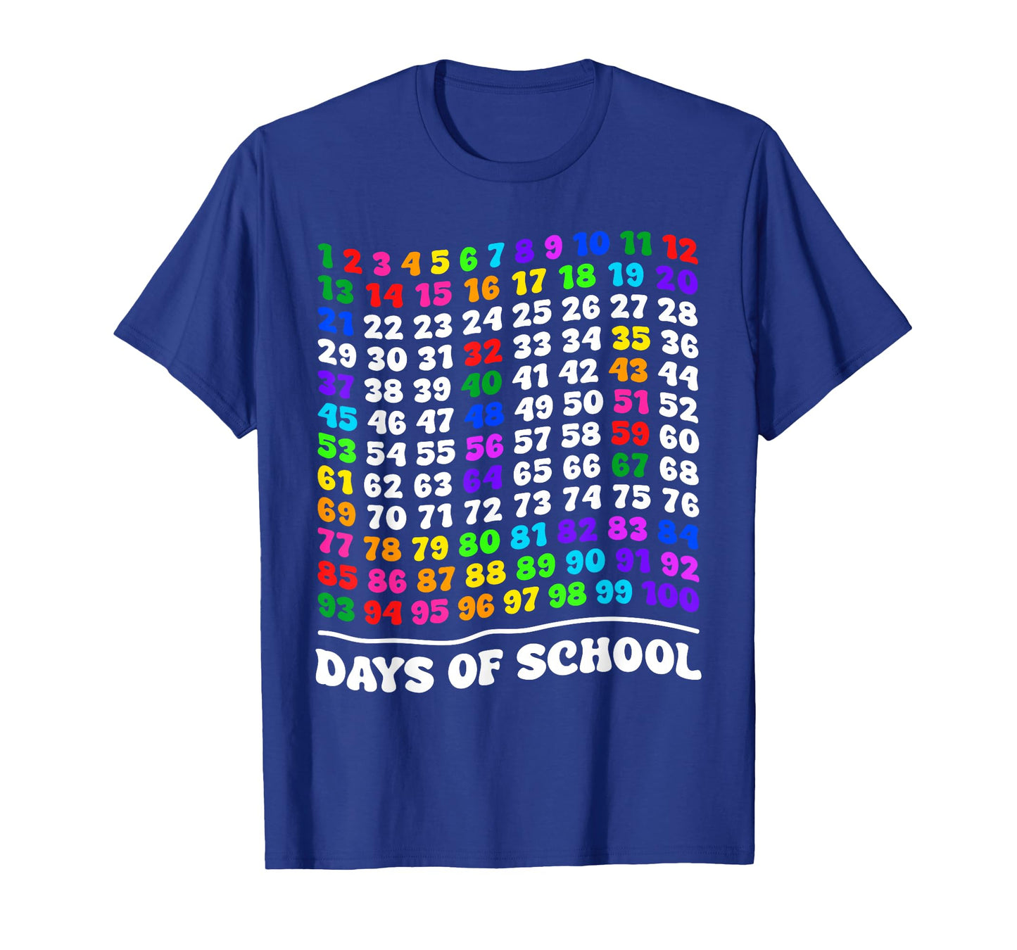 100th Day of School Teacher Kids 100 Days Math Numbers T-Shirt