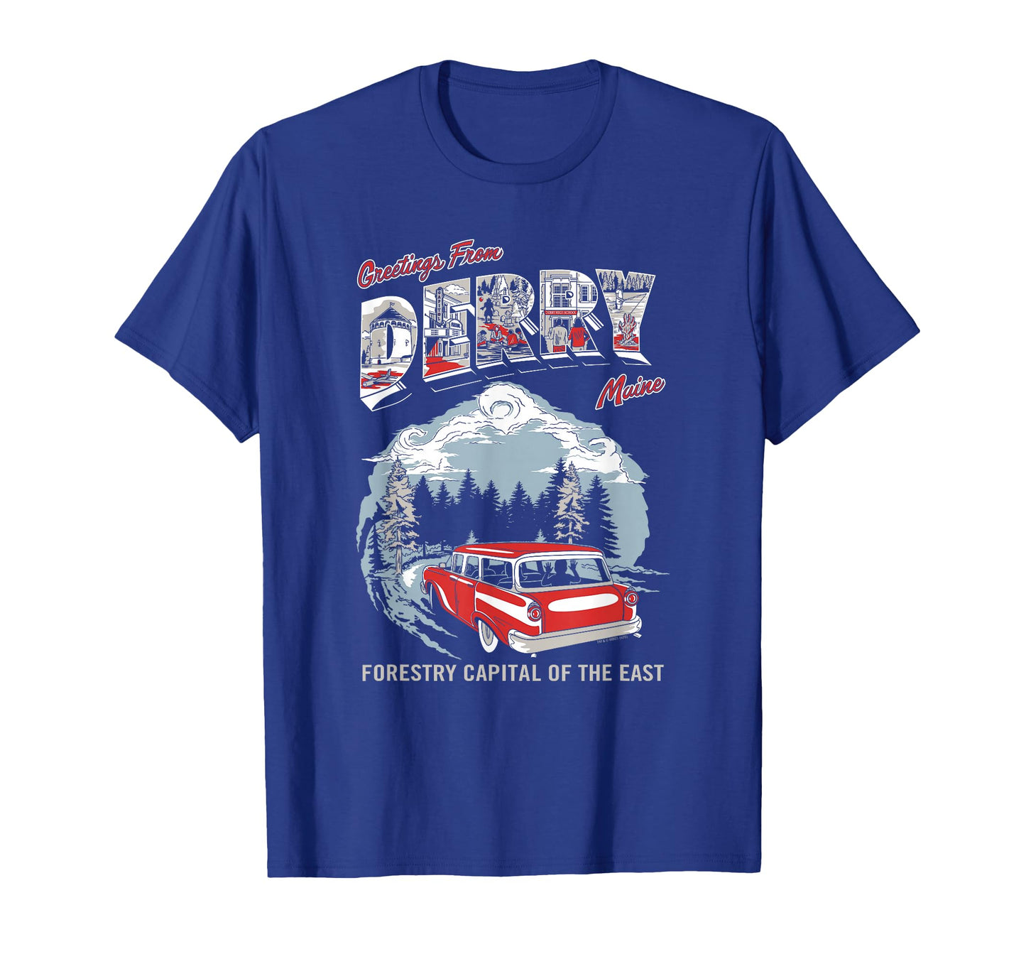 IT: Welcome to Derry Greetings Tourist Horror TV Show T-Shirt