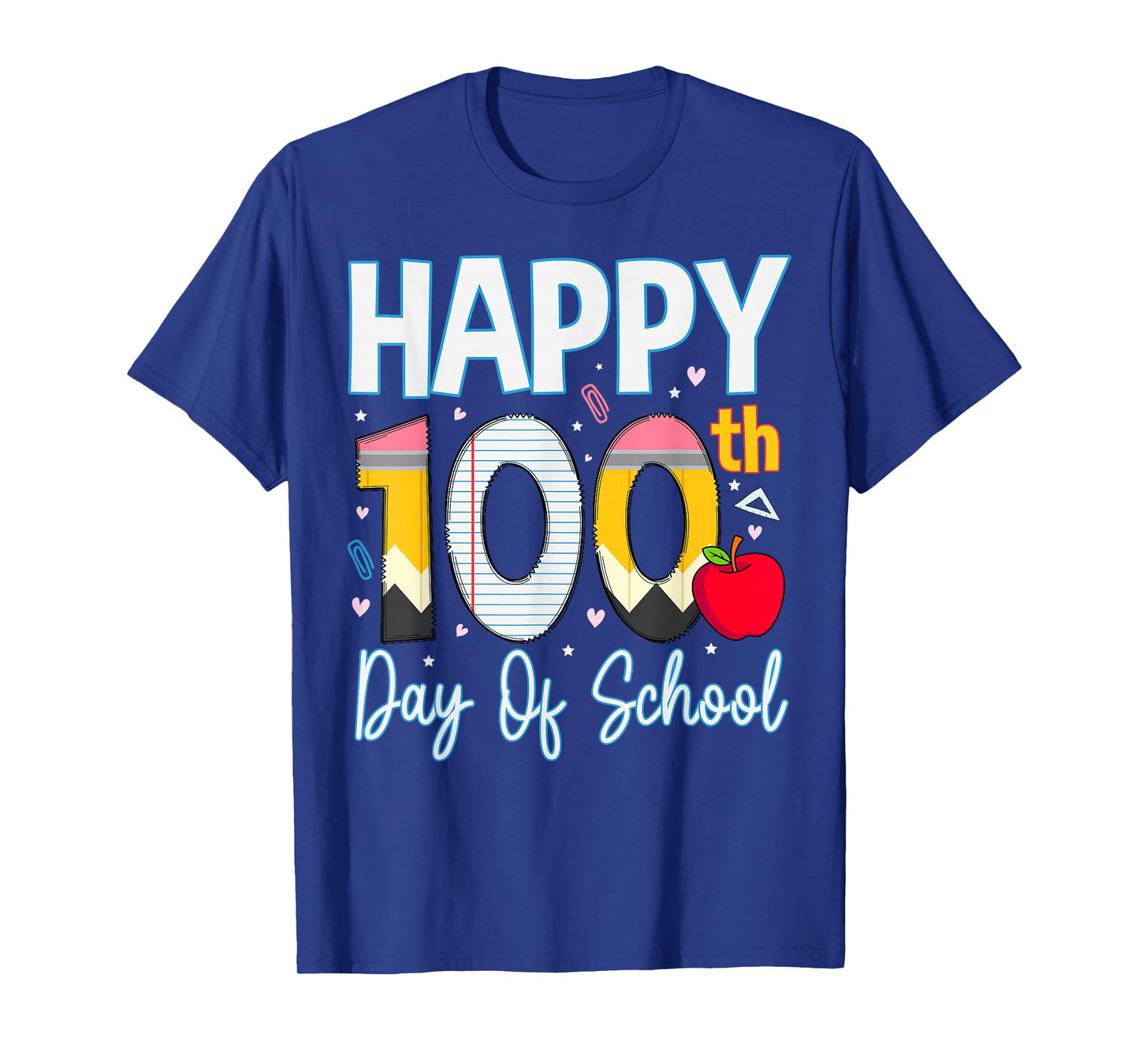 100 Days of School Teacher Kids Happy 100th Day of School T-Shirt