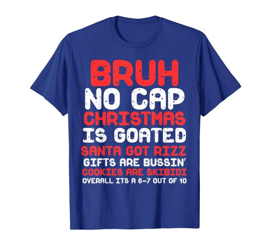 Funny Middle School Generation Alpha Gen A Slang Christmas T-Shirt