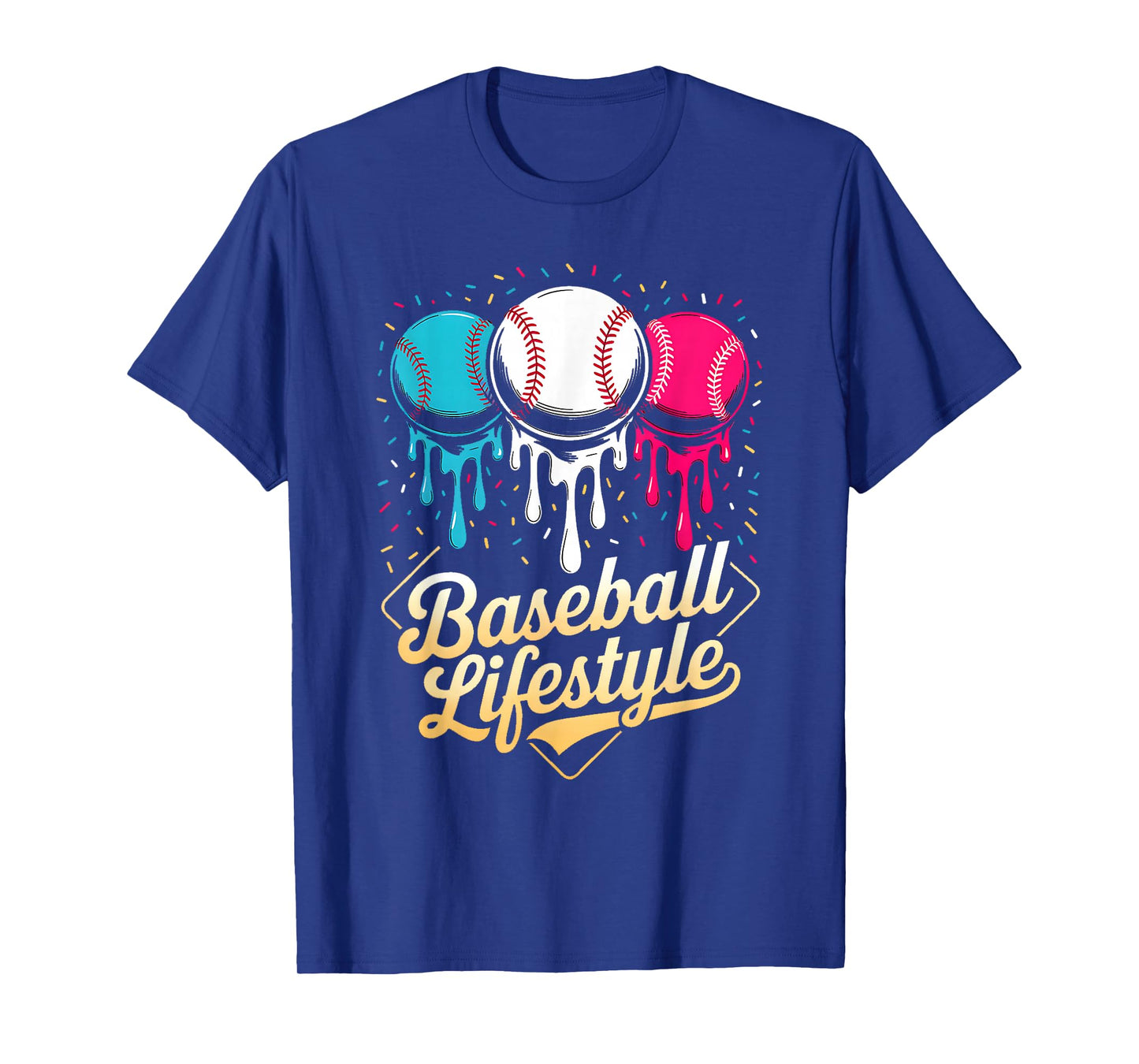 Baseball Lifestyle 101 Apparel Youth Baseball Drip Icecream T-Shirt