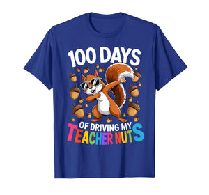 100 Days of Driving My Teacher Nuts Dabbing Squirrel School T-Shirt