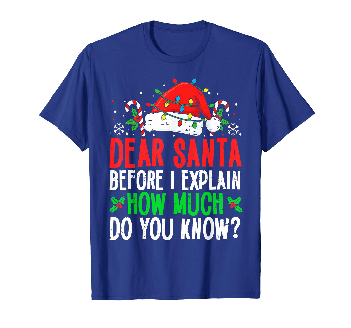 Funny Christmas Kids Adults Dear Santa I Can Explain T-Shirt