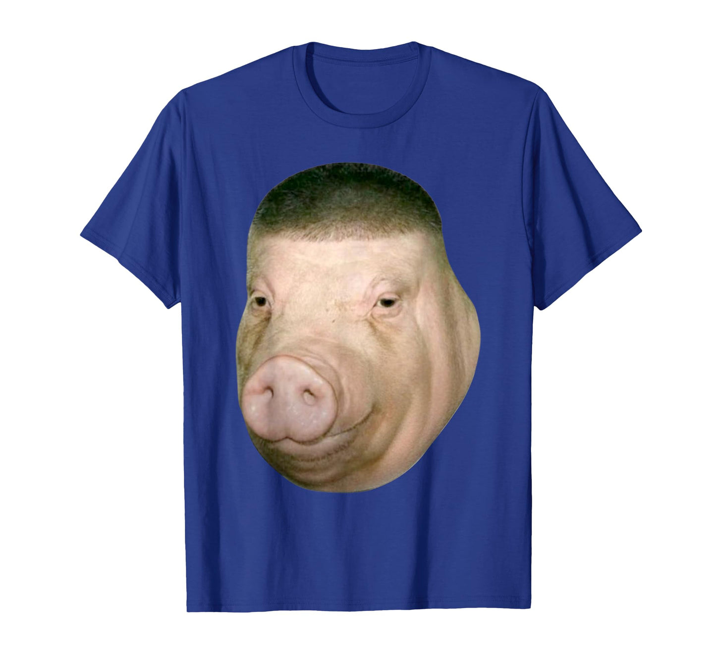 Wigger Pig Fade Buzz Haircut Funny Meme Brainrot Unhinged T-Shirt