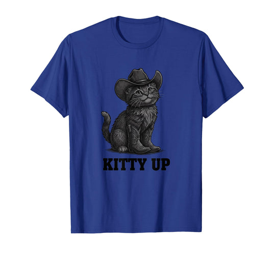 Cowboy Cat Kitty Up Vintage Western Cat T-Shirt