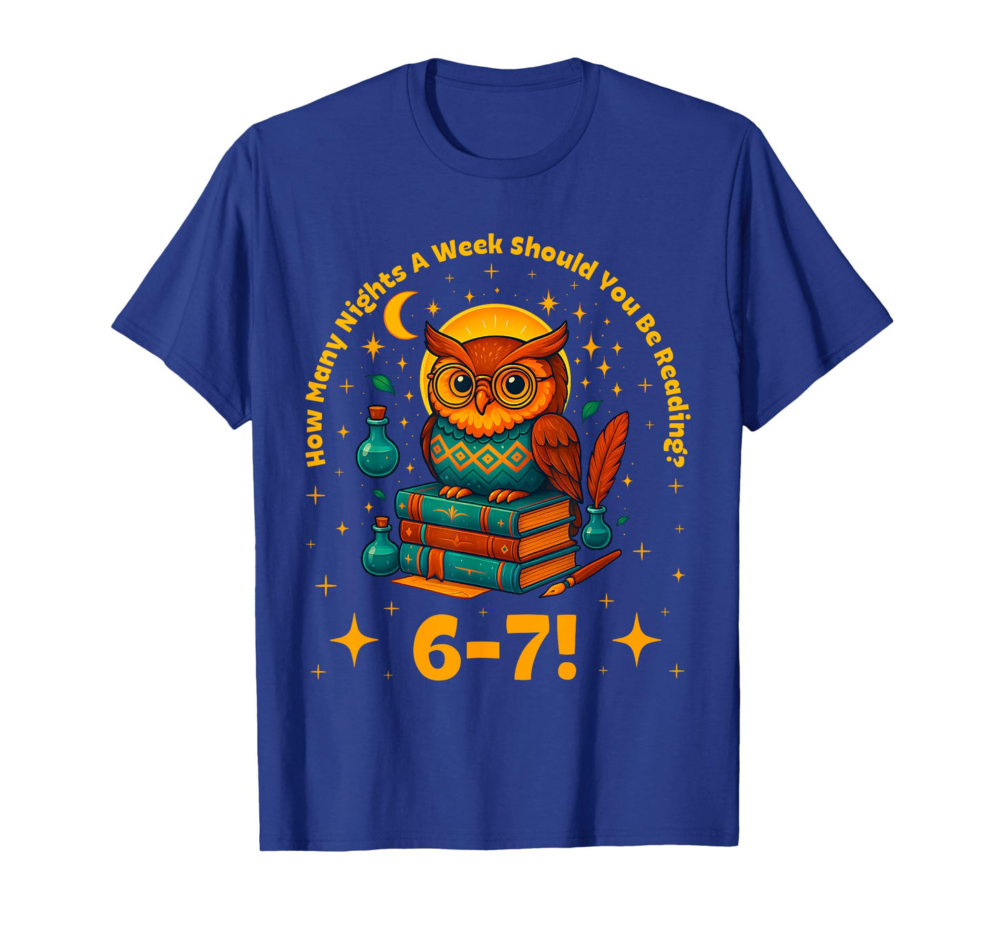 Funny Reading 6 7 Six Seven Meme English Teacher Book Lover T-Shirt