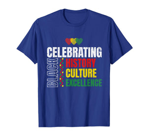 Celebrating Black History Month African Afro T-Shirt