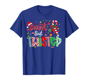 Sweet But Twisted Funny Christmas Candy Cane Xmas Holiday T-Shirt