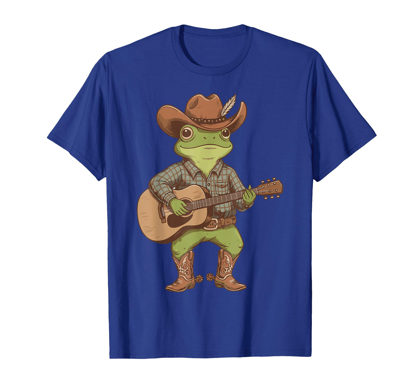 Boys Cowboy Frog Shirt Cowgirl Guitar Country Music Lovers T-Shirt