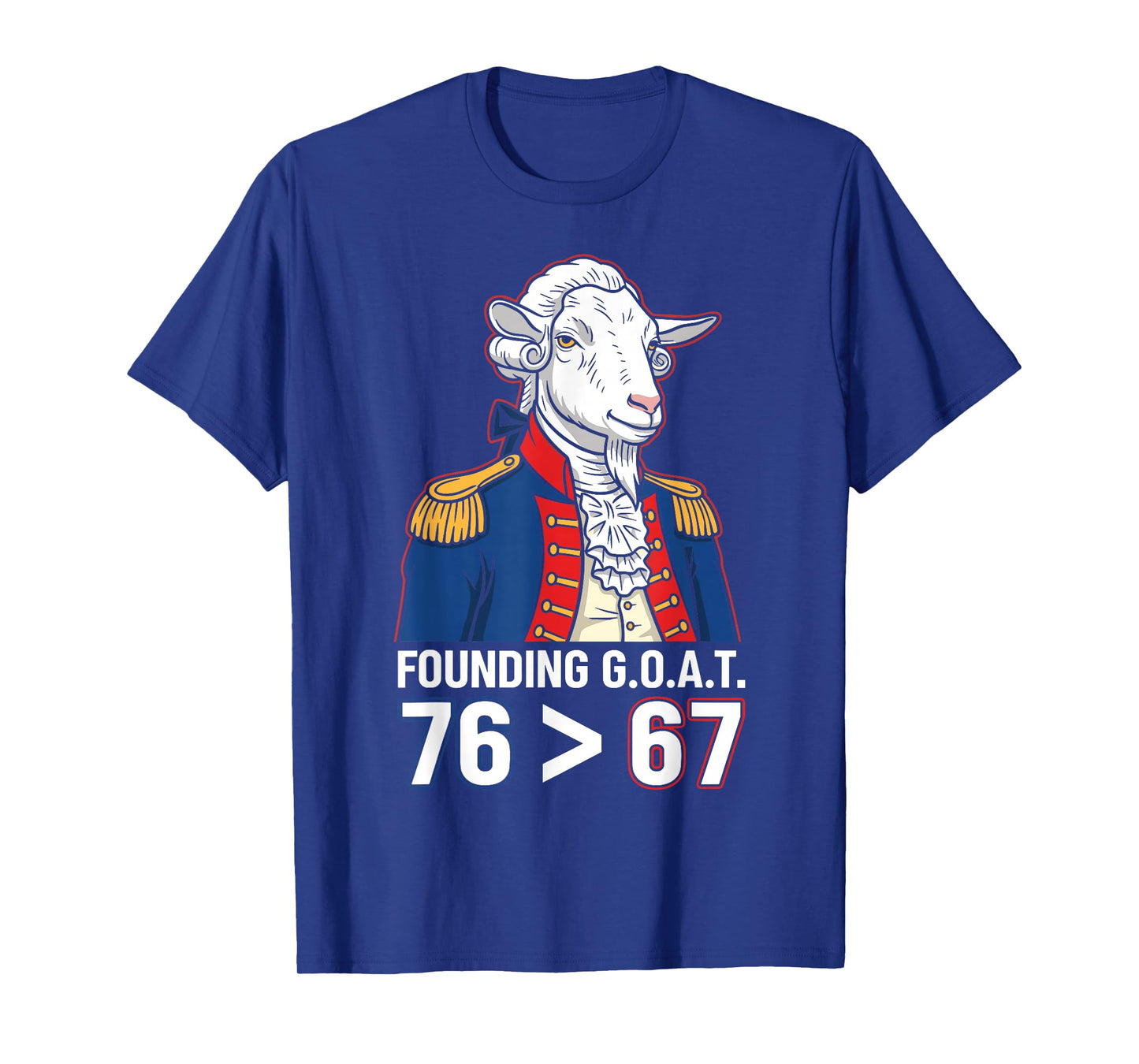 76 Greater Than 67 George Washington History Fun Meme T-Shirt