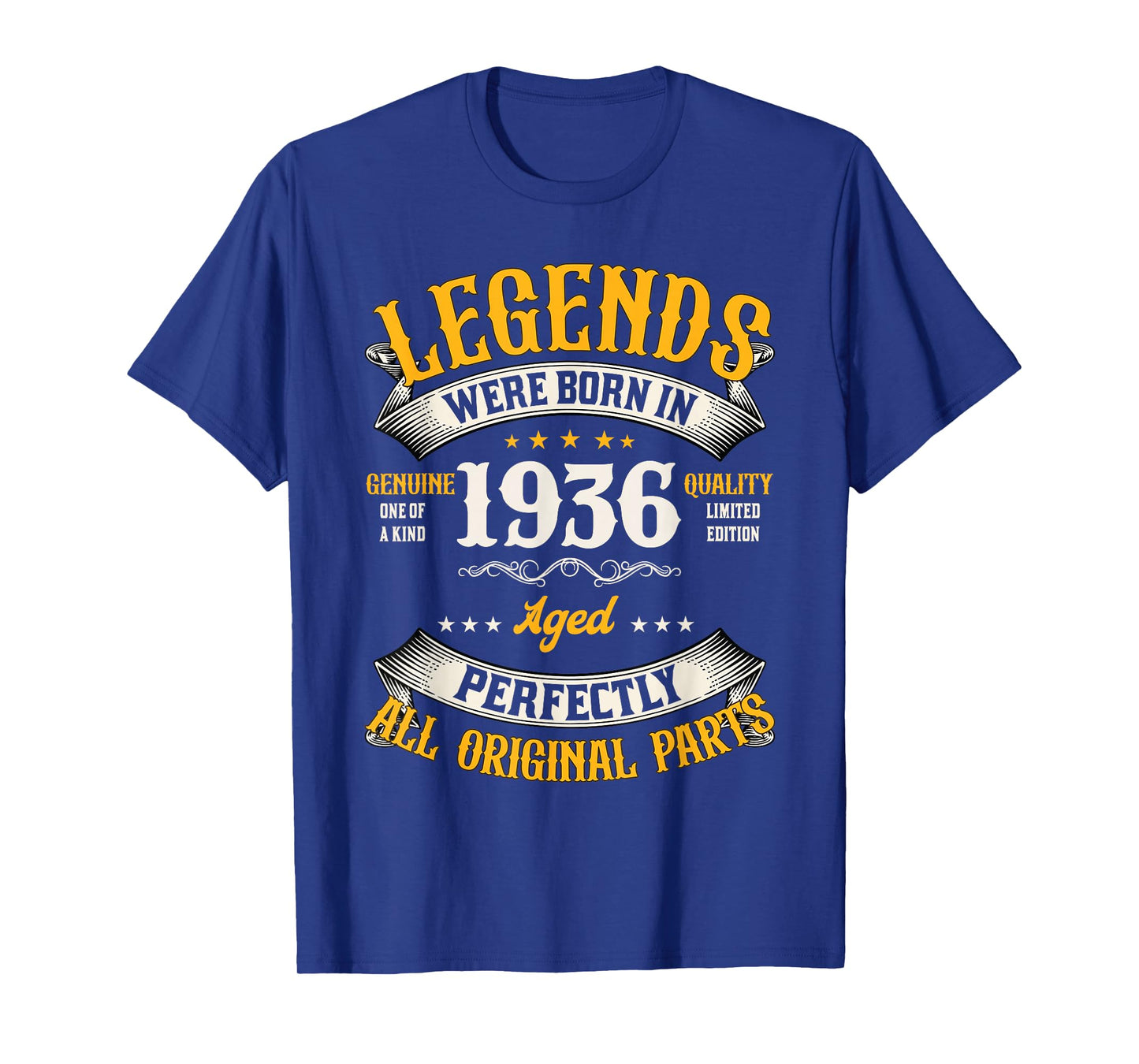 Vintage 90 Birthday Shirt for Men Legends were Born in 1936 T-Shirt