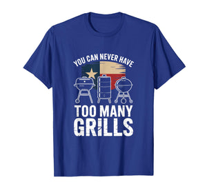 You Can Never Have Too Many Grills Texas Flag Barbecue T-Shirt