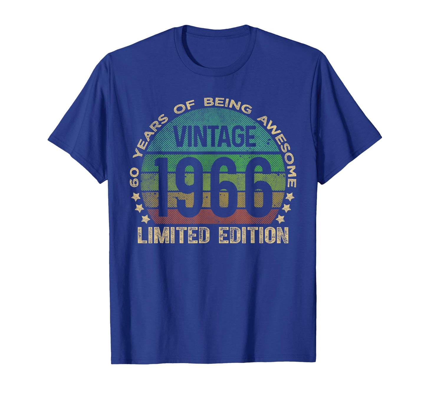 60 Year Old Gifts Vintage 1966 Limited Edition 60th Birthday T-Shirt