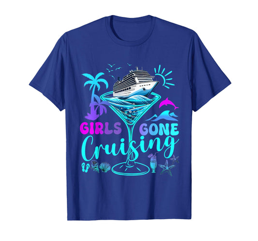 Womens Girls Gone Cruising Trip 2026 Cruise Besties Friends T-Shirt