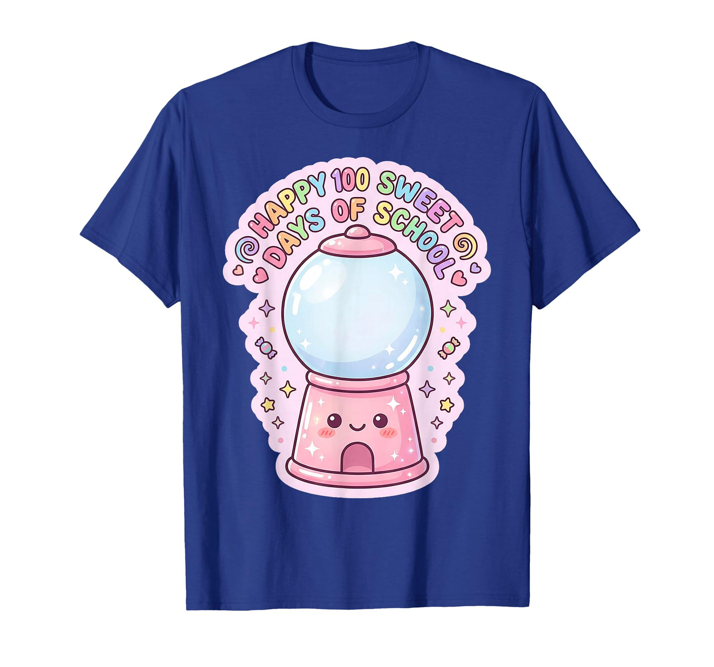 Happy 100 Sweet Days of School Gumball Machine Kids T-Shirt