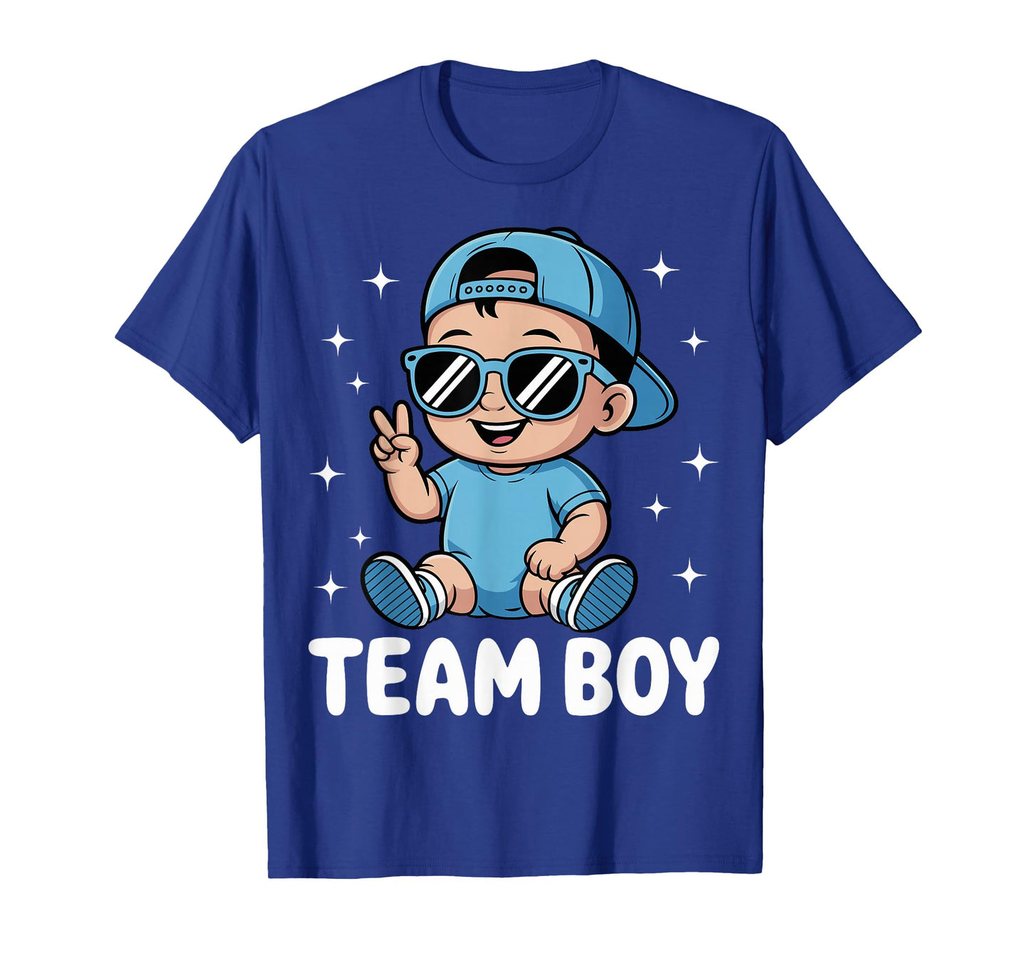 Team Boy Baby Announcement Gender Reveal Family Party T-Shirt