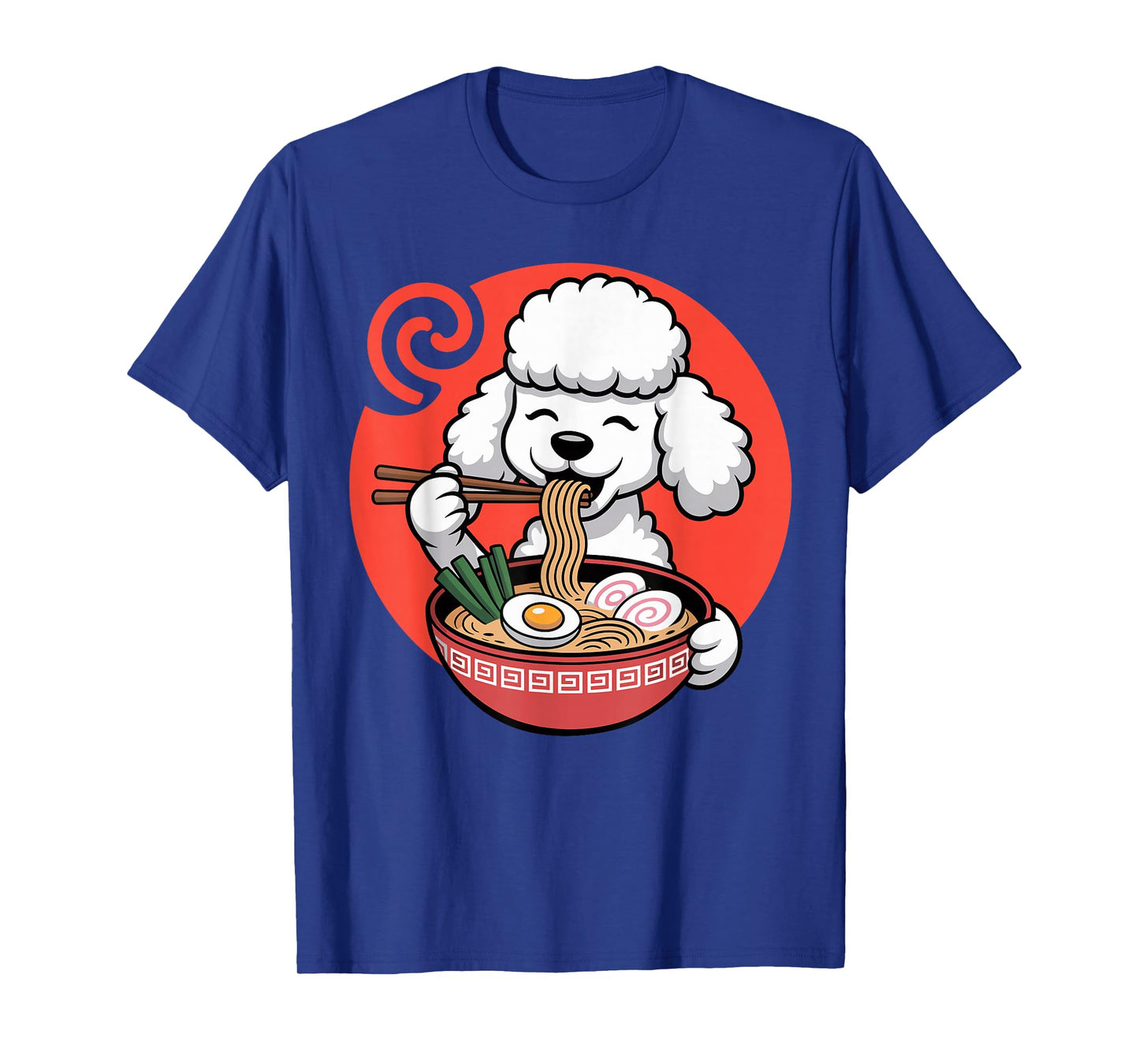Poodle Dog Ramen Bowl Japanese Kawaii Poodle Lovers T-Shirt