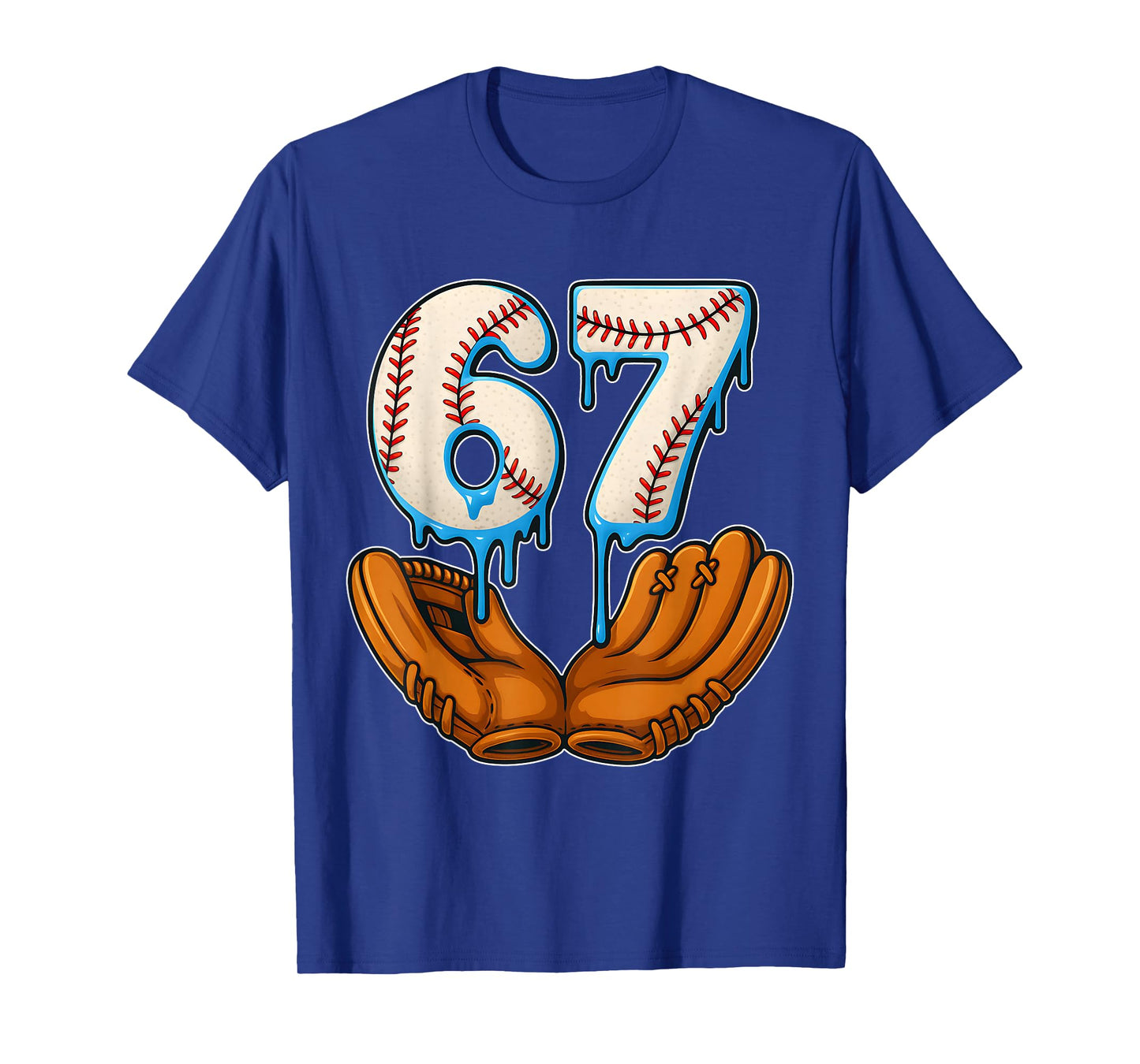 Baseball Drip Ice Cream 67 Baseball Lifestyle 101 T-Shirt