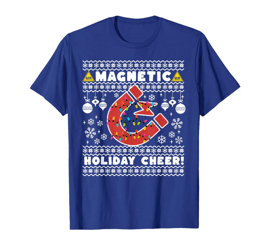 Magnetic Holiday Cheer Ugly Christmas Radiology MRI Rad Tech T-Shirt