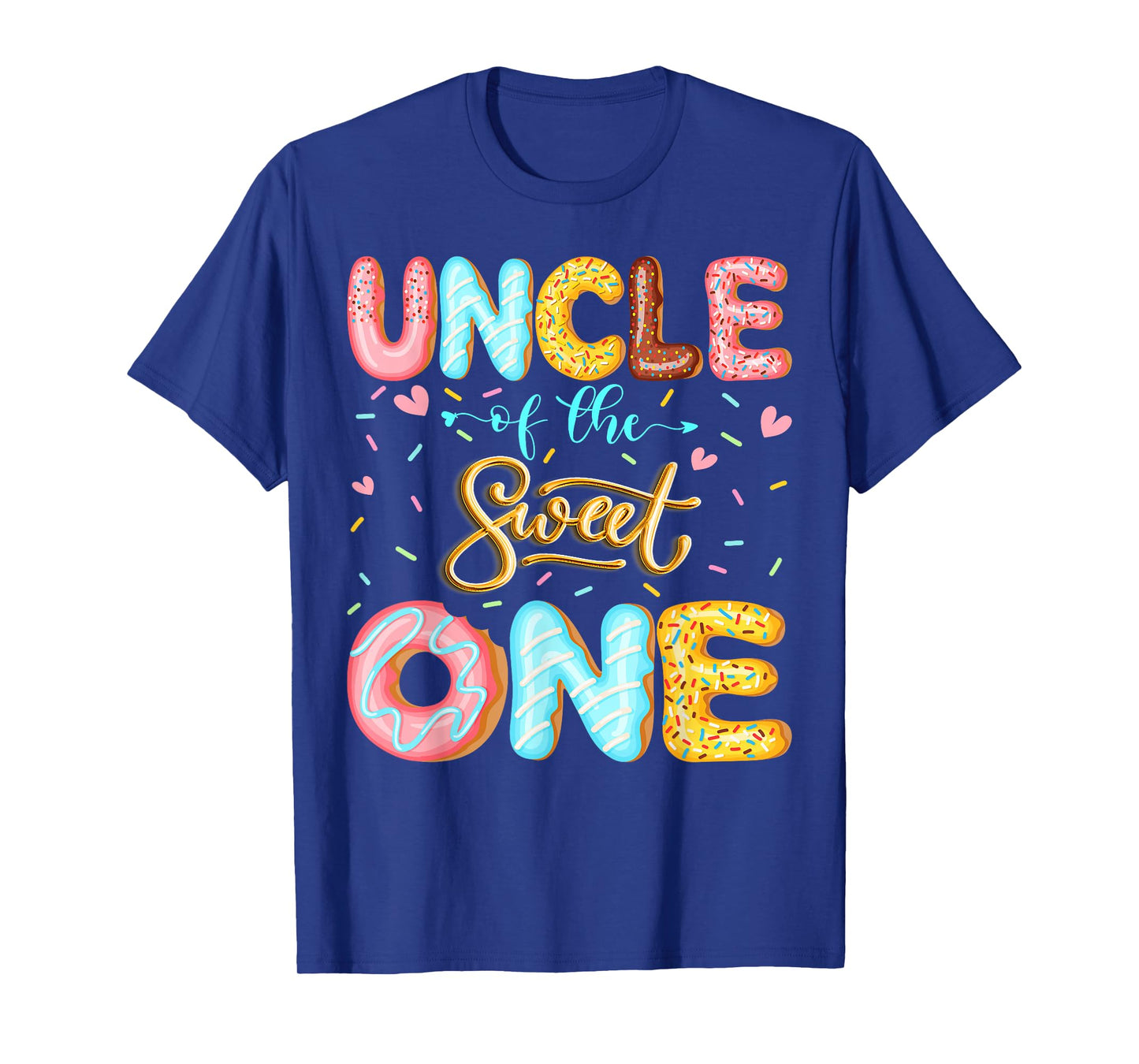 Uncle of The Sweet One 1st Birthday Girl Donut Lover T-Shirt