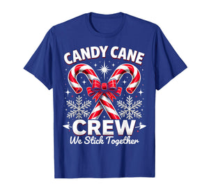 Candy Cane Crew We Stick Together Christmas Costume Xmas T-Shirt