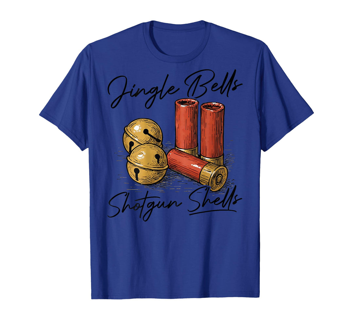 Jingle Bells Shotgun Shells (on Back) T-Shirt
