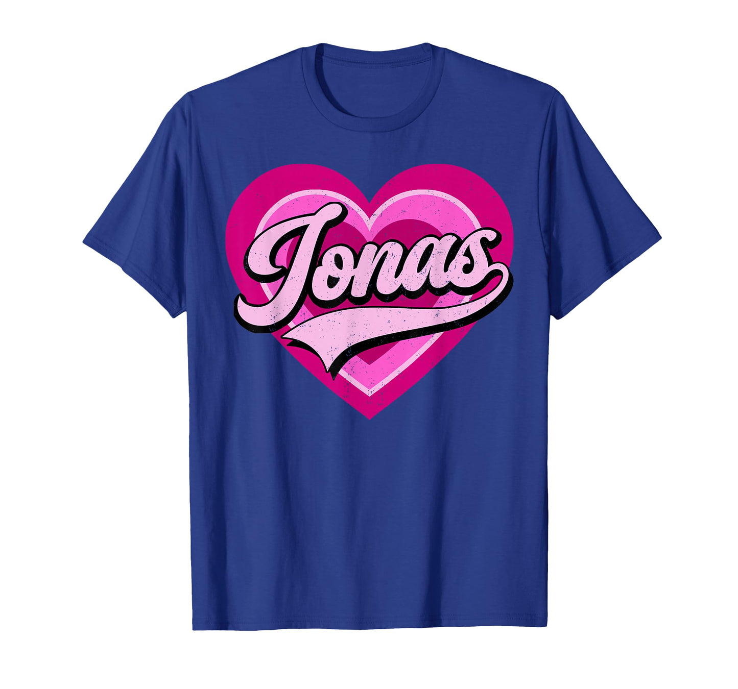 Retro Jonas First Name I Love Jonas 80's Vintage T-Shirt