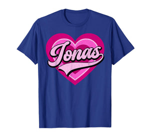 Retro Jonas First Name I Love Jonas 80's Vintage T-Shirt
