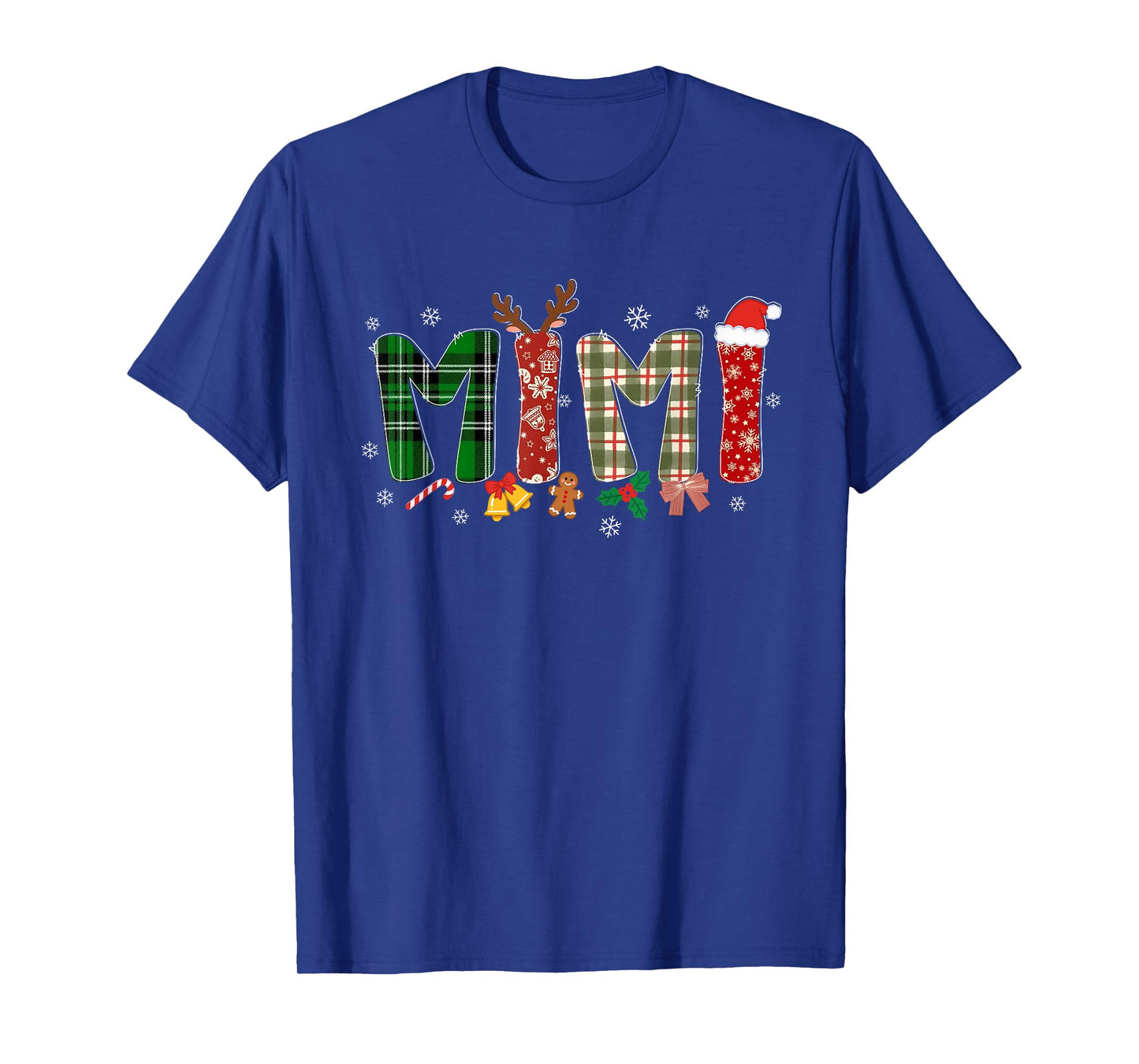 Mimi Christmas Festive Grandma Costume Xmas Family Matching T-Shirt