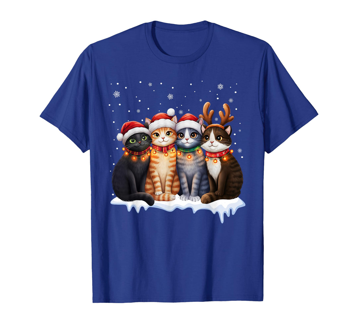 Christmas Lights for Cat Lovers Xmas T-Shirt