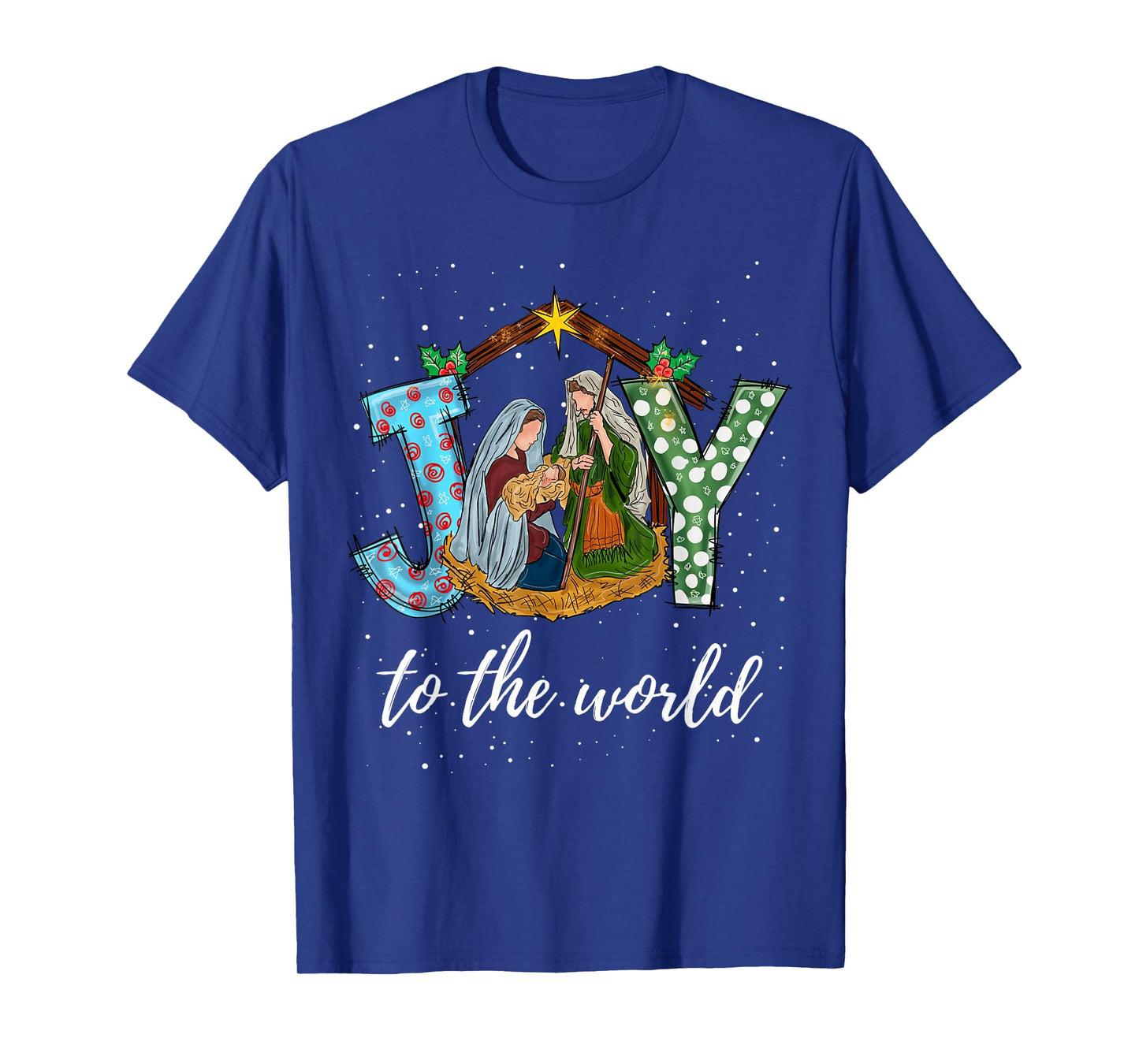 Joy to The World Baby Jesus Christmas Christian Nativity T-Shirt