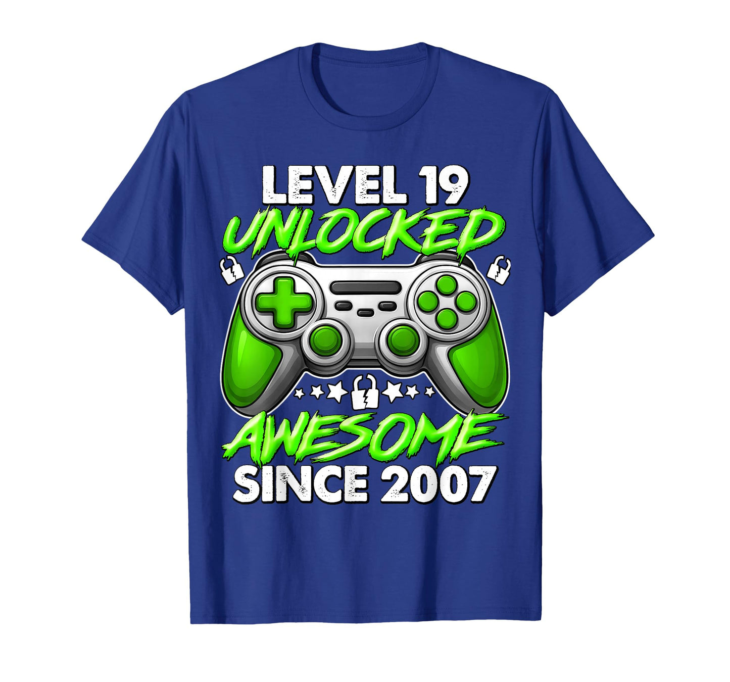 Level 19 Unlocked 19 Year Old Gifts Boys 19th Birthday Boy T-Shirt
