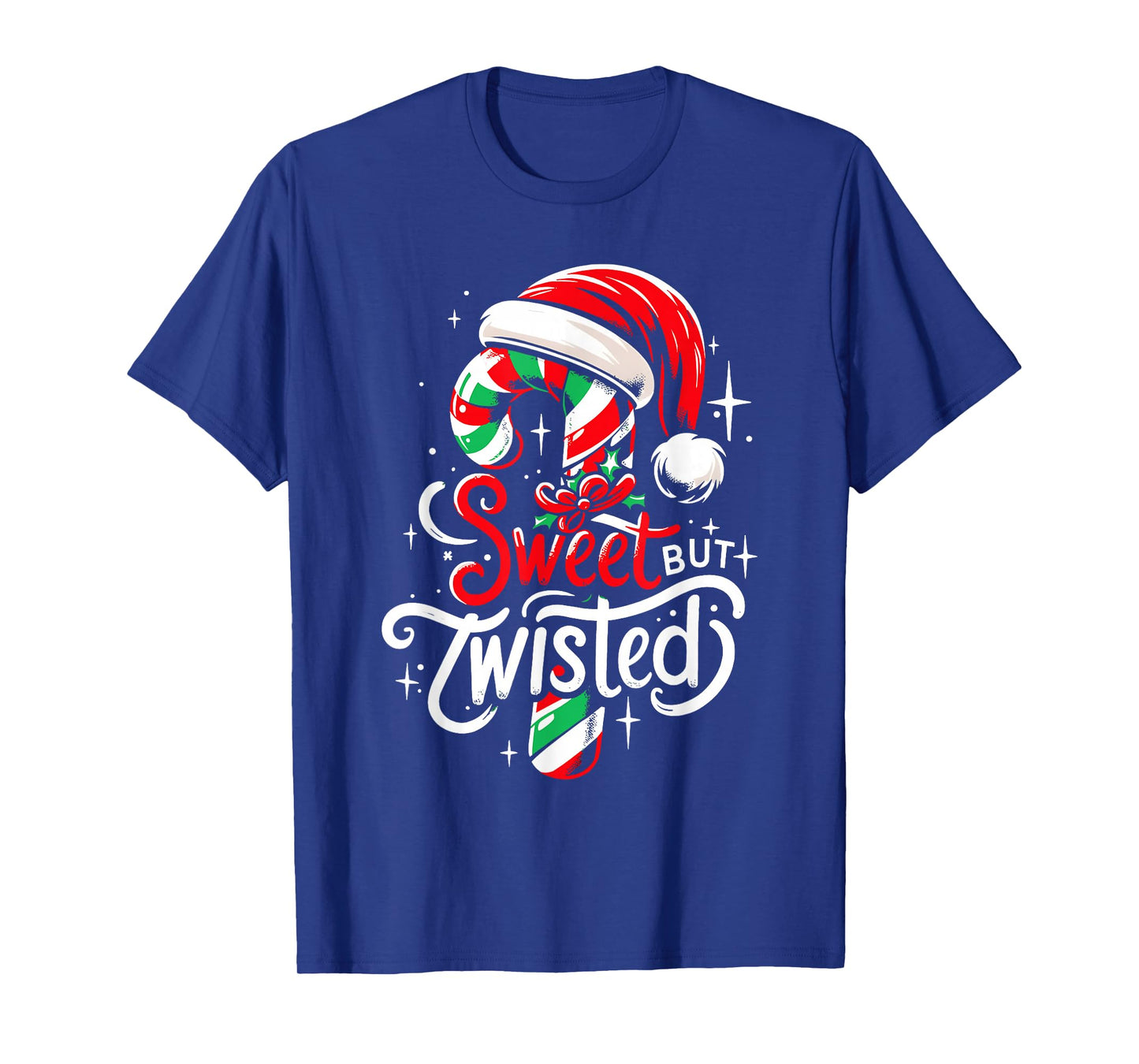 Sweet But Twisted Funny Christmas Candy Cane Xmas Holiday T-Shirt