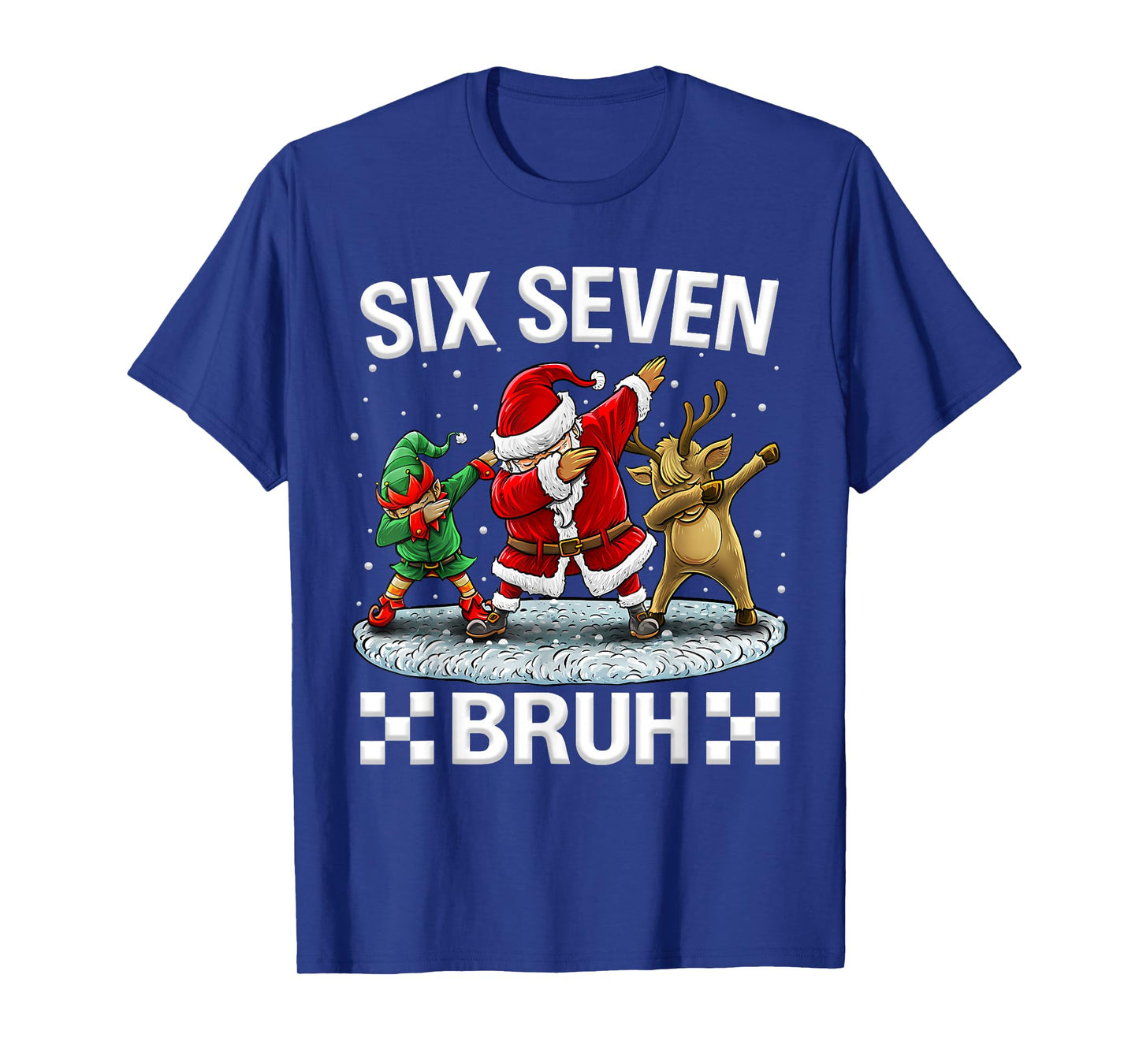 Six Seven Meme Christmas 67 Santa Dabbing Xmas Men Women Kid T-Shirt